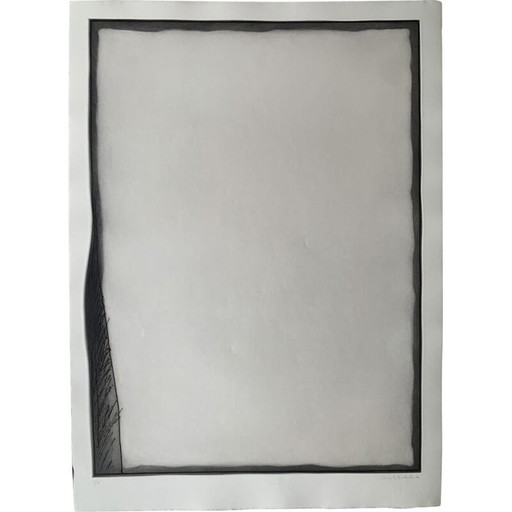 Alte Radierung auf Margenes 8 Papier von Erwin Bechtold, 1977