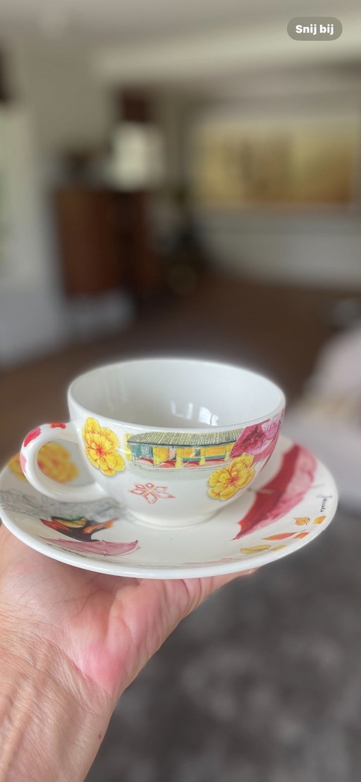 Gien "route des Indes" dinner service