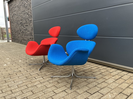 Image 1 of 2x Artifort Big Tulip 1e Editie 1958 Pierre Paulin Onberispelijke Nieuwstaat!!