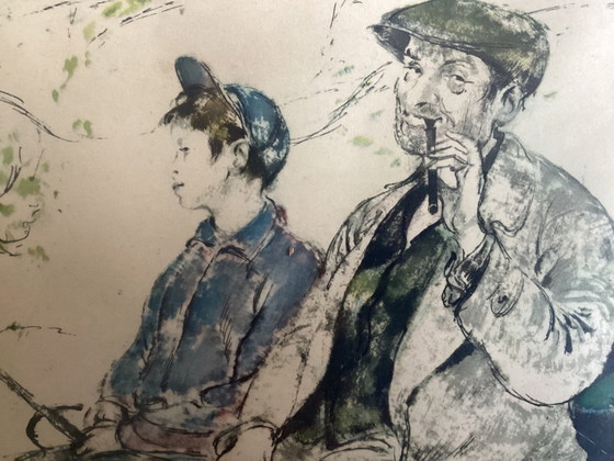 Image 1 of French lithograph - early 20th century