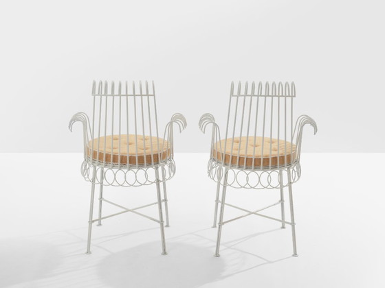 Image 1 of Mathieu Mategot Paar Stühle aus Cap d'Ail 1950er Jahre