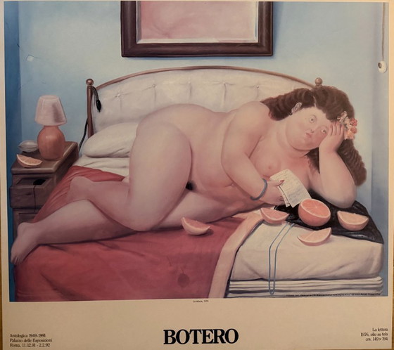 Image 1 of Fernando Botero – La Lettera (1976) Copyright Botero 1991, imprimé en Italie