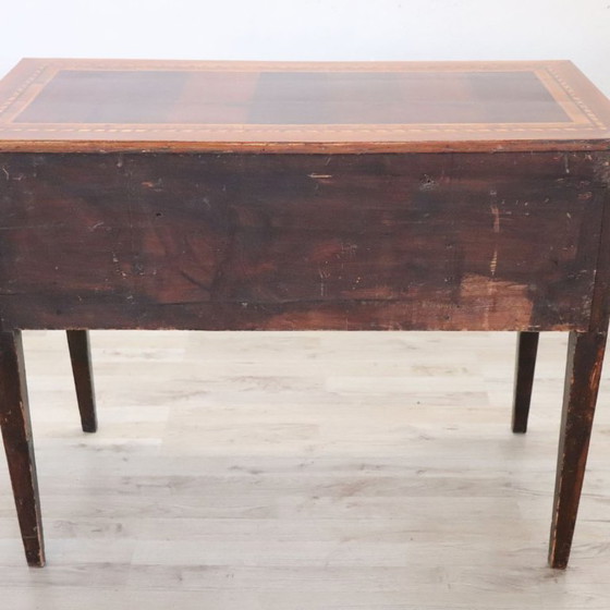 Image 1 of Antique Desk in Walnut inlaid, Italy Late 19th Century