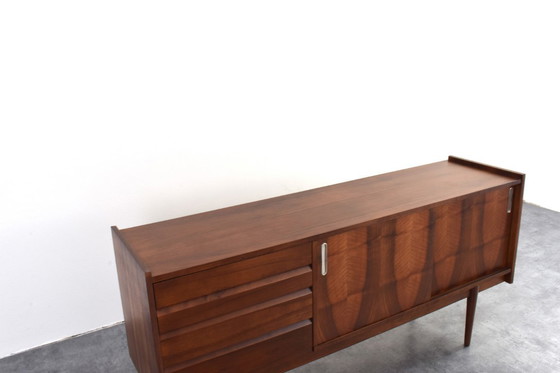 Image 1 of Mid-Century Polish Walnut Sideboard from Bytomskie Fabryki Mebli, 1960s.