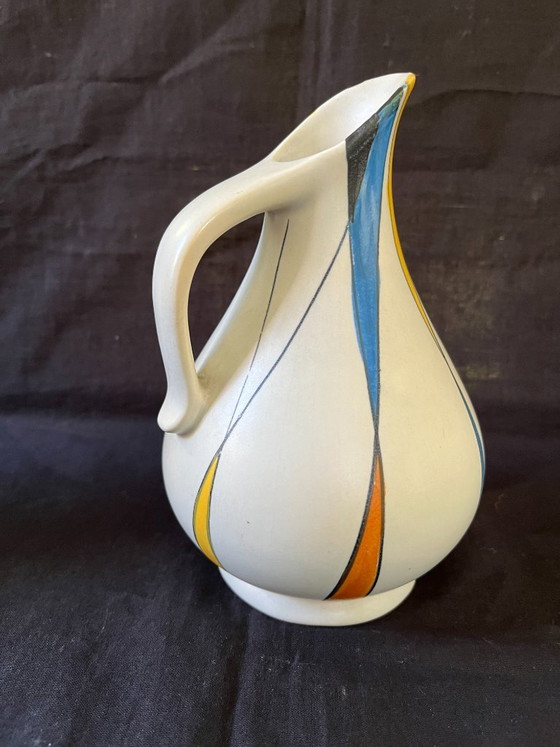 Rare Mid Century Modern Zeller Keramik 4pc Set Georg Schmider 1818 Decor Vases – zeller Georg Schmider (photo 16 of 25)