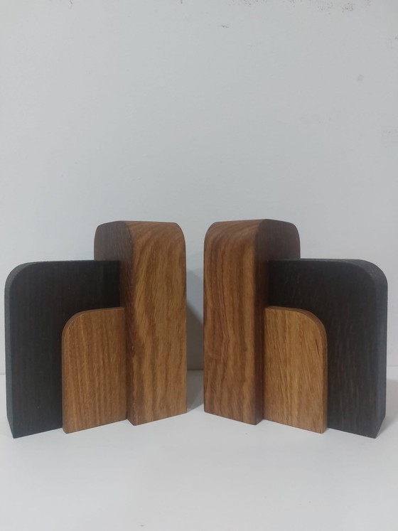 Set Sujetalibros Art Decó Bauhaus – ArtDecoOnline, Objetos decorativos, Wood (photo 5 of 5)