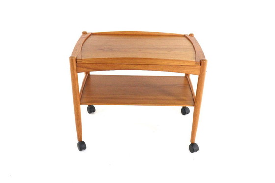 Image 1 of Poul Hundevad trolley met los dienblad Deens vintage