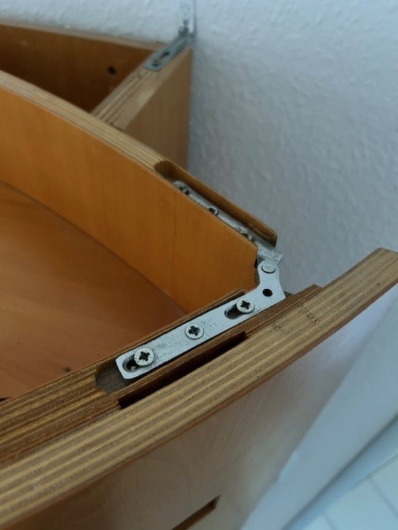 Image 1 of Mobile bar Reim Interline – un classico del design di Peter Maly, legno massello, illuminazione interna