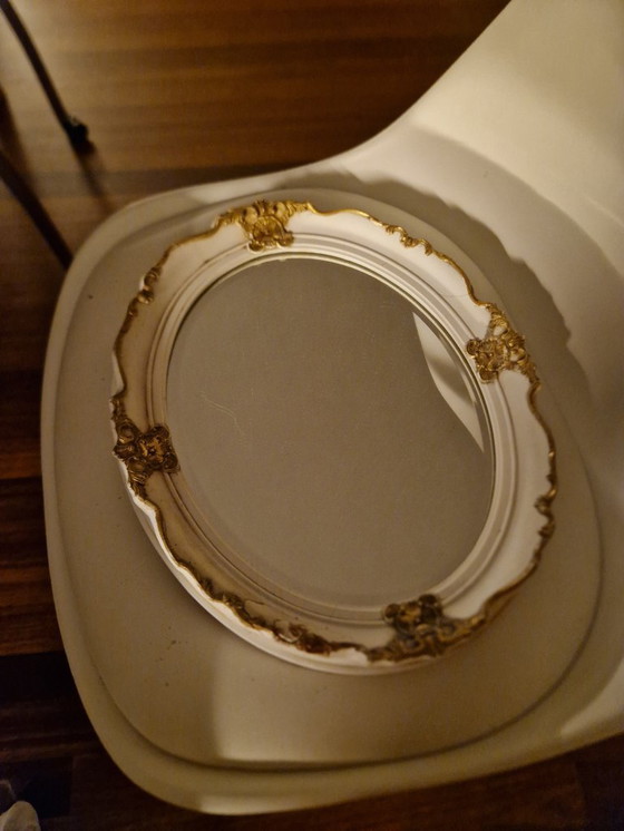 Image 1 of Specchio da parete ovale antico