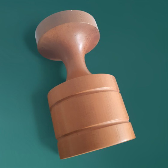 Image 1 of chandelier en bois vintage milieu du siècle H24D13