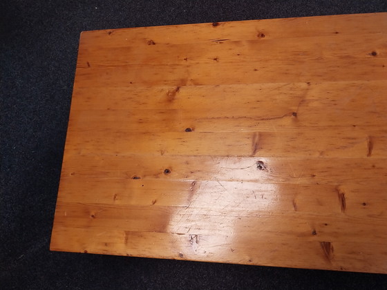 Image 1 of 1 x Scandinavian pine coffee table XXL, 2 meters long. 1970s