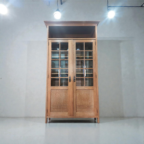 Image 1 of Antique cabinet bookcase Pander&Zonen Art Deco