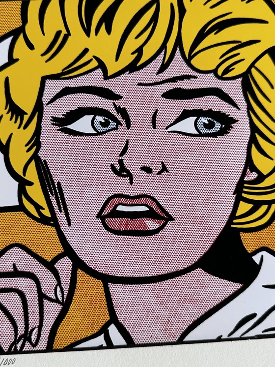 Image 1 of Roy Lichtenstein ( 1923-1997 ) Tirage en parfait état Format du passe-partout : 40 * 40 cm