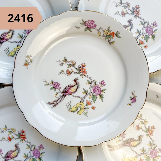 Single Small Vintage Floral Porcelain Plate – Crockery, Retro (photo 7 of 12)
