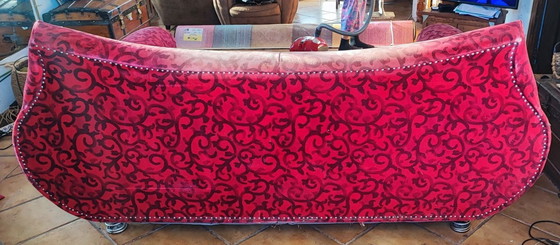 Image 1 of URGENTE – Divano Bretz Mammoth – velluto rosso – pezzo raro – €420