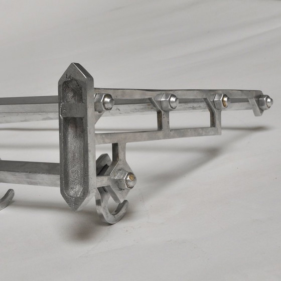 Appendiabiti Art Déco, anni '50 – Aluminium (photo 7 of 9)