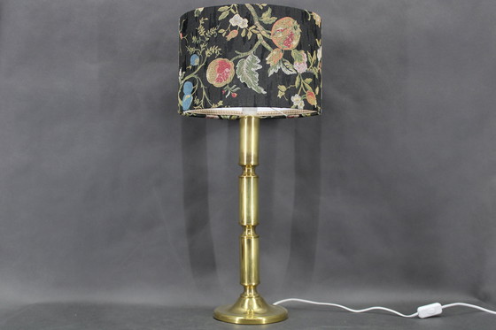 Image 1 of 1960 Paar grote messing tafellampen, Denemarken