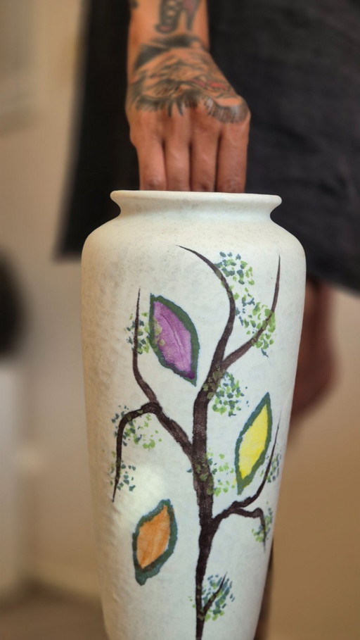 Vase Jasba en céramique de l'Allemagne de l'Ouest