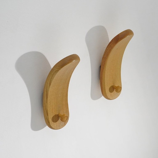 Paire de porte-manteaux muraux « Spatola » de De Paz, Durbino, Lomazzi pour Fiarm, années 1970