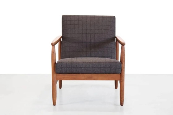 Eichenholzsessel von Ejvind Johansson für FDB Møbler, Modell J65 – Mobler, Mid Century Modern (photo 8 of 8)