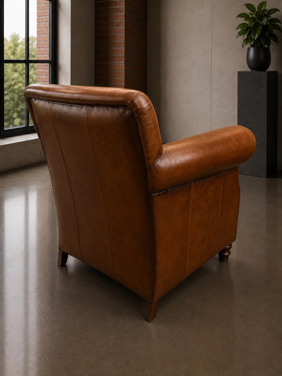 Muylaert Fauteuil, Cuir, Marron (photo 4 sur 9)