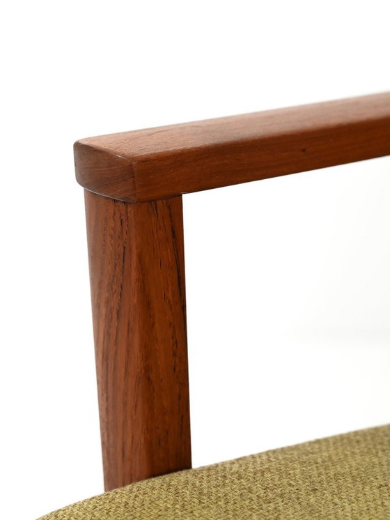 Image 1 of Coppia di poltrone danesi in teak con rivestimento verde