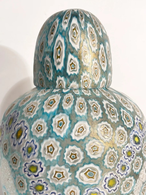 Potiche Vase in Murano Glass with Millefiori Murrine by La Murrina 1980s – vazen (photo 2 of 20)