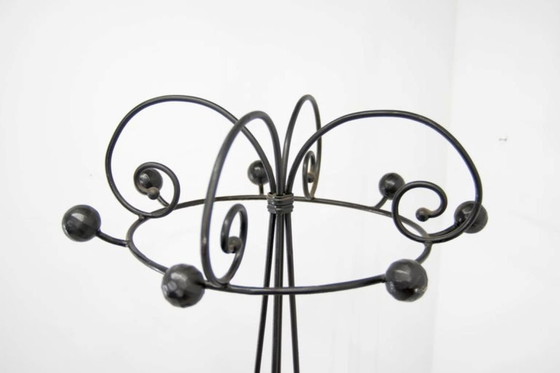 Image 1 of Vintage Italian Iron Coat Rack 1980s