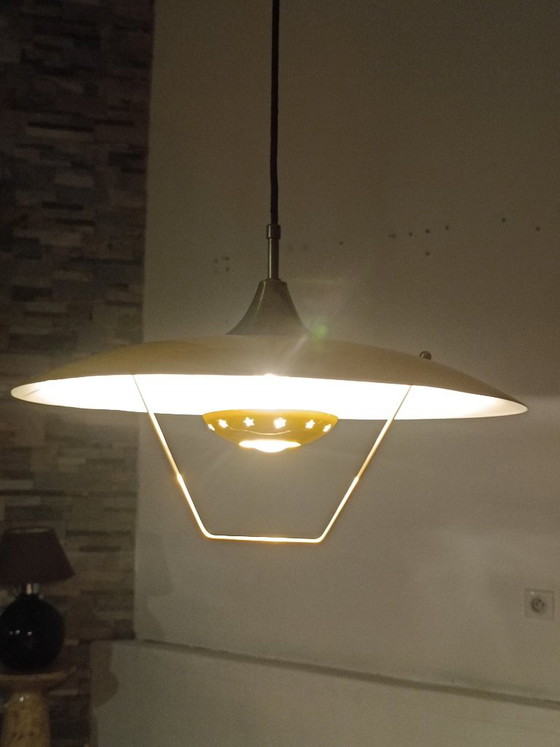Saliscendi counterweight pendant lamp, Italy, 1960s – Brass, Metal (photo 15 of 16)