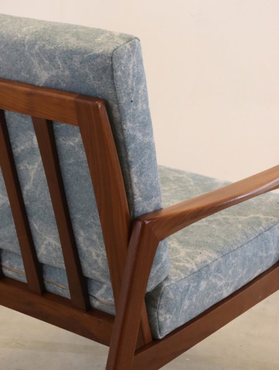 Image 1 of Vintage armchair easy chair newly upholstered 'Mettman'