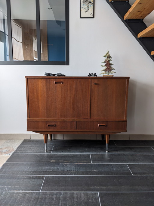 Mueble bar vintage de diseño escandinavo