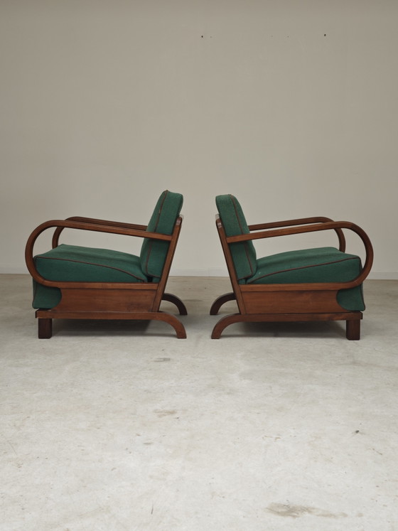 Image 1 of Paire de fauteuils par Jindrich Halabala, art deco , Prague 1930 