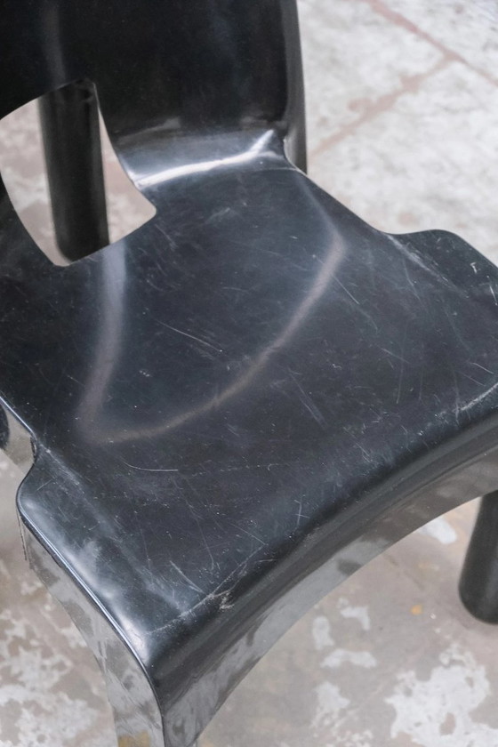 Image 1 of 4 chaises Kartell 4867 Universale par Joe Colombo