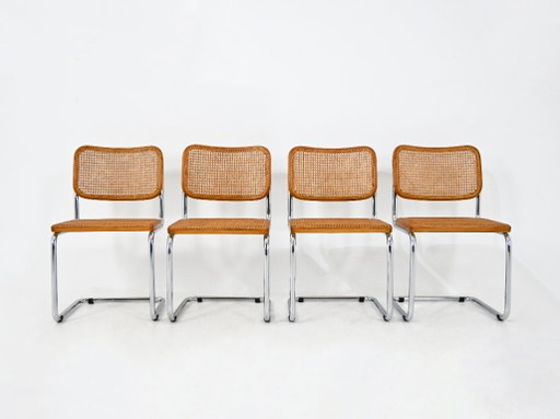 Sillas de comedor estilo B32 de Marcel Breuer (juego de 4) – eetkamerstoelen, Wood