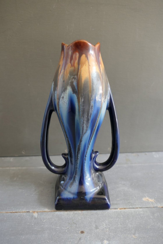 Image 1 of Art deco vaas Faiencerie de Thulin België 30