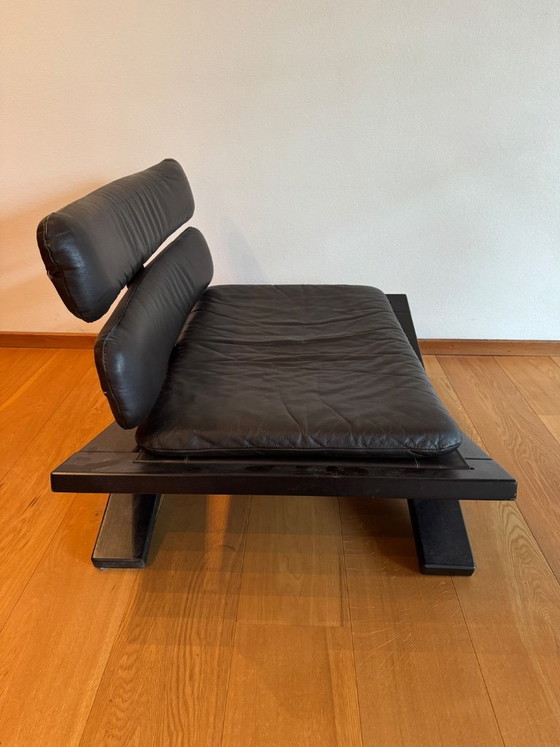 Poltrona Lounge 'Buddha' degli anni '70, Designed by Sonja Wasseur, Poltrone, Pelle, Legno, Marrone, Modern (foto 4 di 7)