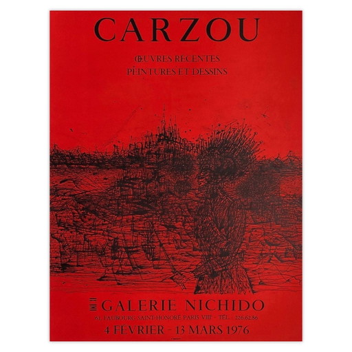 Jean Carzou Poster Expo 76 - Galerie Nichido II – Paper (photo 2 of 5)