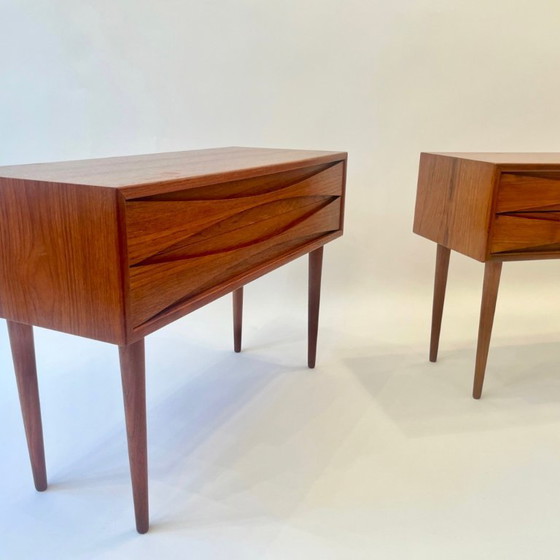 Image 1 of Pair of Large Bedside tables by Niels Clausen
