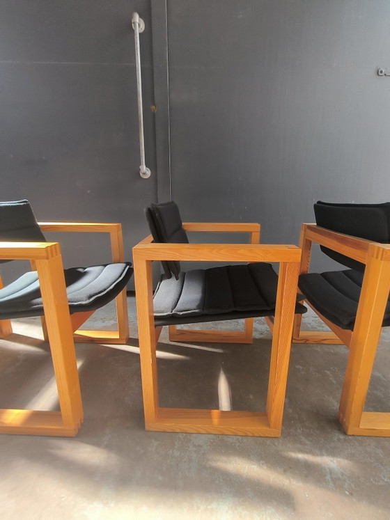 4 chaises design hollandaises Ate van Apeldoorn Hattem design vintage années 70 – Chaises de salle à manger (photo 9 of 15)