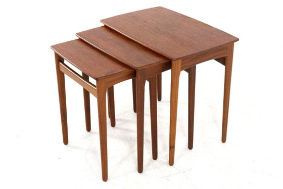 Svend Åge Madsen Nesting Tables Vintage Deens Teak – Svend Age Madsen, Bijzettafels, Wood (photo 4 of 22)