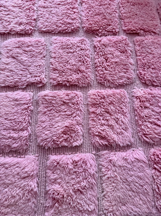 Image 1 of ¡Alfombra marroquí rosa hecha a mano!