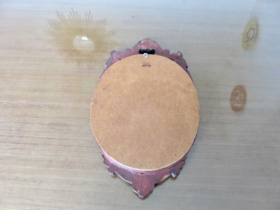 Image 1 of Kleiner vergoldeter Holzspiegel im Barockstil, 1940er-50er Jahre