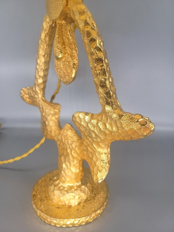 Image 1 of Lampe en bronze martelé Nicolas de Wael Fondica