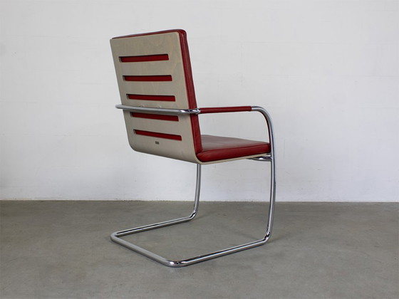 Thonet S61 Sled Chair, Design Glen Oliver Löw – Dining chairs, Leather, Wood (photo 3 of 10)