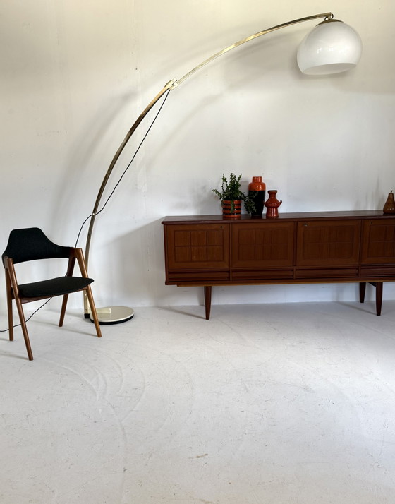 Image 1 of Vintage XL verstelbare booglamp, Geoffredo Reggiani ‘70