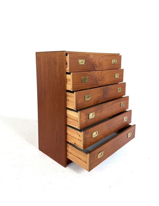 Image 1 of Vintage Deense teakhouten ladekast, Henning Korch ‘70