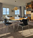 6 Butterfly-Stühle + Superellips-Tisch von Arne Jacobsen für Fritz Hansen