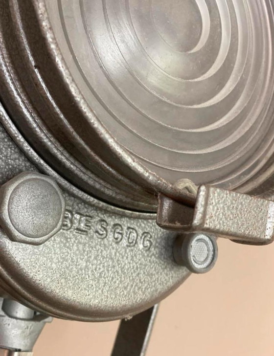 Image 1 of Vintage brocante industrial theater lamp AE CRÉMER PARIS