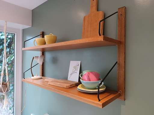 Mobiletto da parete Paul Cadovius in legno di teak, vintage anni Sessanta