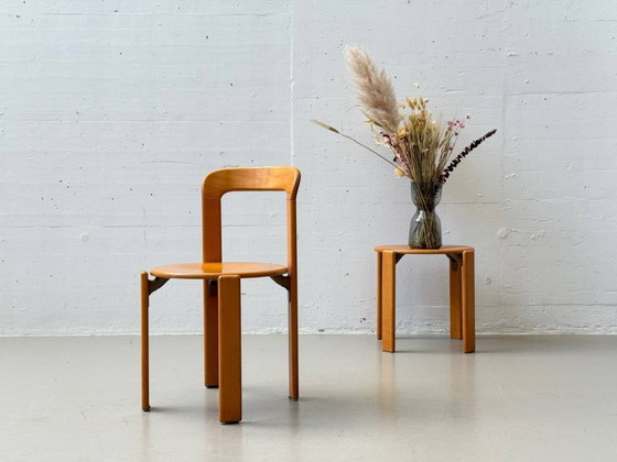 Image 1 of Set aus 4 Rey Stühle (Modell 3300) von Bruno Rey für Dietiker, 1980er Jahre